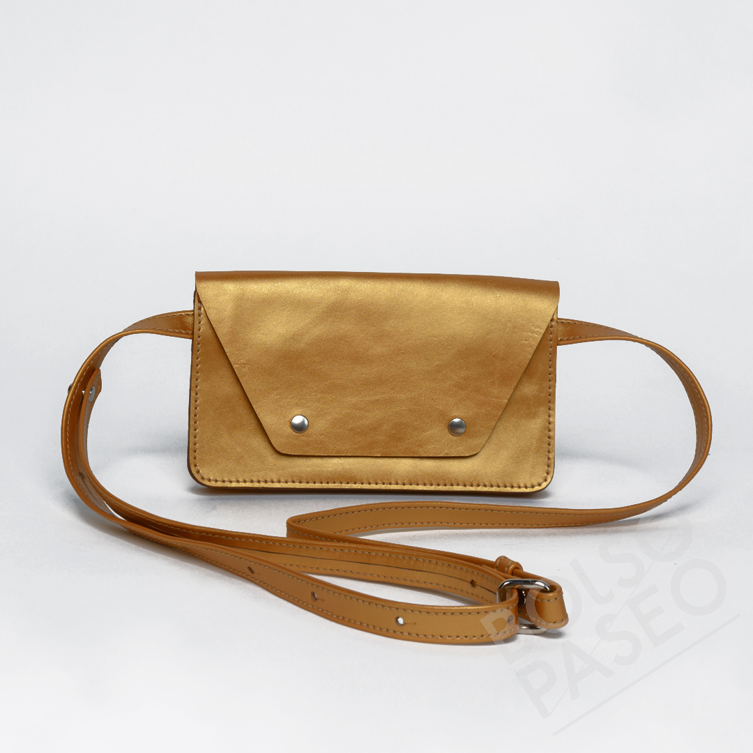 ANI-DORADA Bandolera de cuero ANI