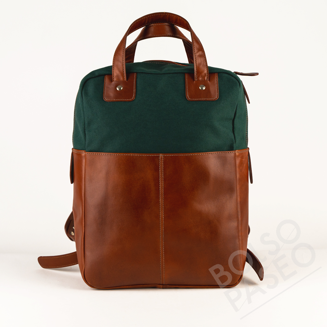 FAU-Salvaje-Juniper Mochila FAU de cuero y tela
