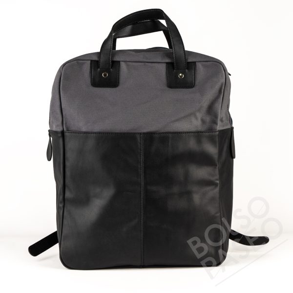 Mochila Fil de cuero y tela