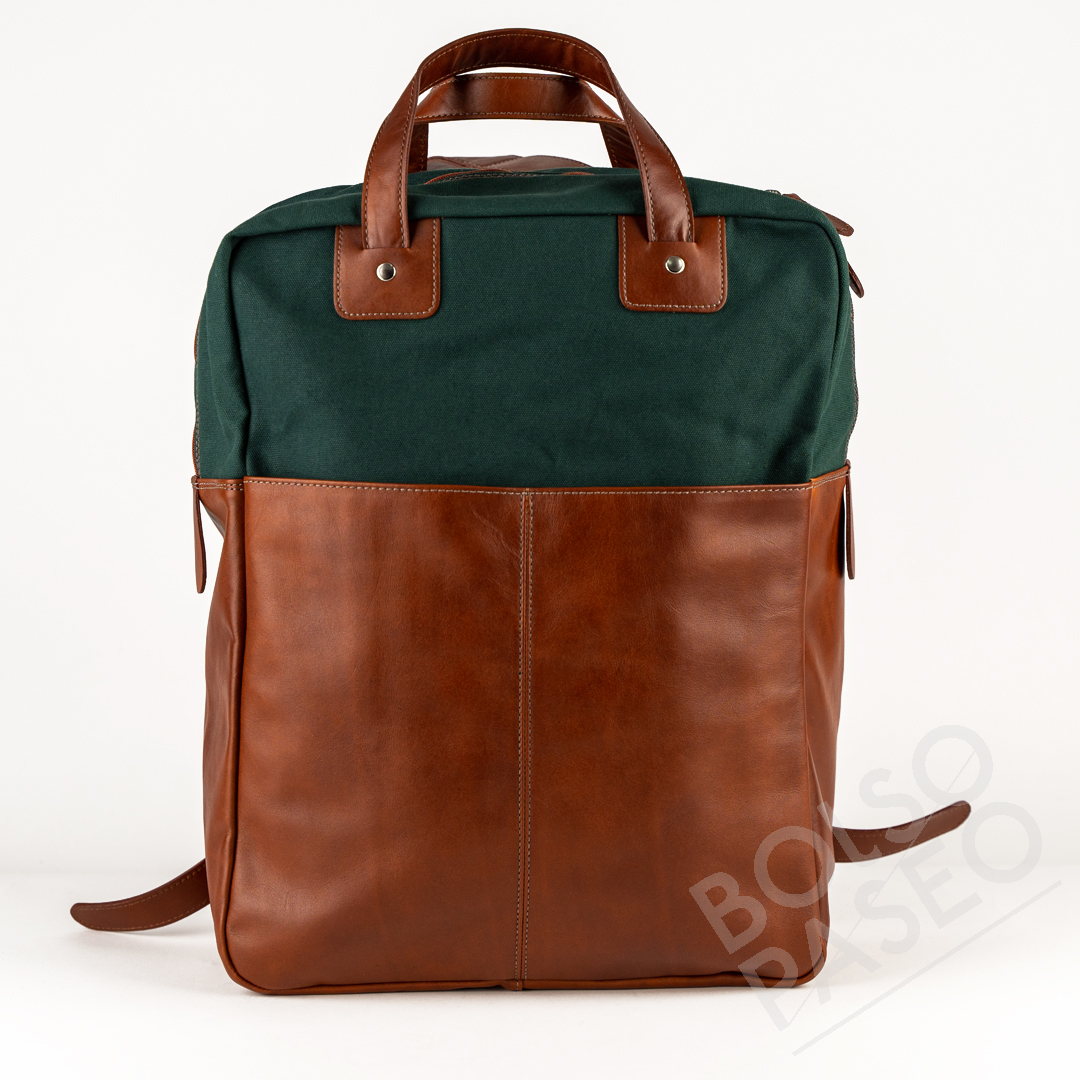 FIL Salvaje - Juniper Mochila Fil de cuero y tela