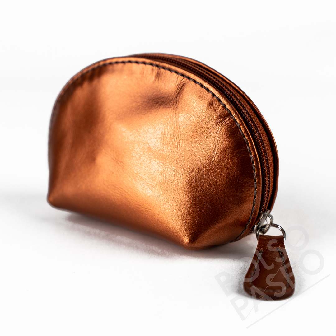MIO Cobre Monedero MIO de cuero