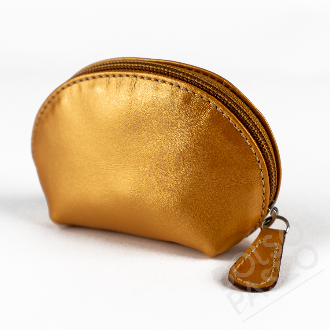 MIO Dorado Monedero MIO de cuero