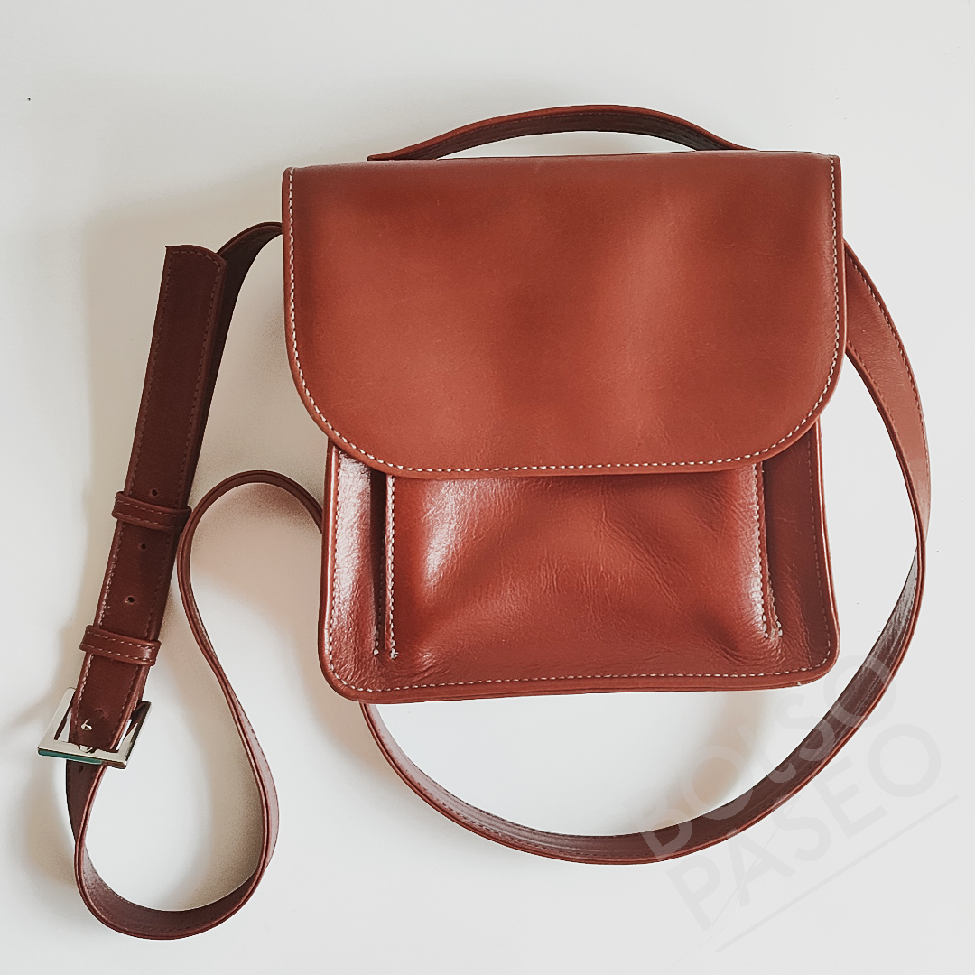 LONI Terracota Bolso de cuero Loni